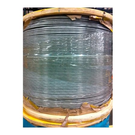 Southern Wire 250' 3/16in Diameter Vinyl Coated 1/4in Diameter 7x19 Galvanized Aircraft Cable 001800-00230